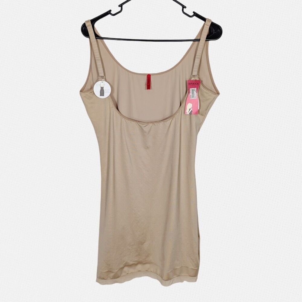 NWT SPANX Open Bust Slip 2X Full Slip Beige Retail‎ $88